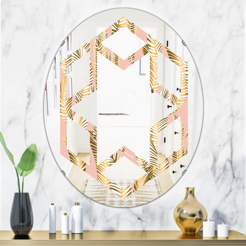 Miroir de salle de bain Hexagon Star, H 31,5 po x l 31,5 po