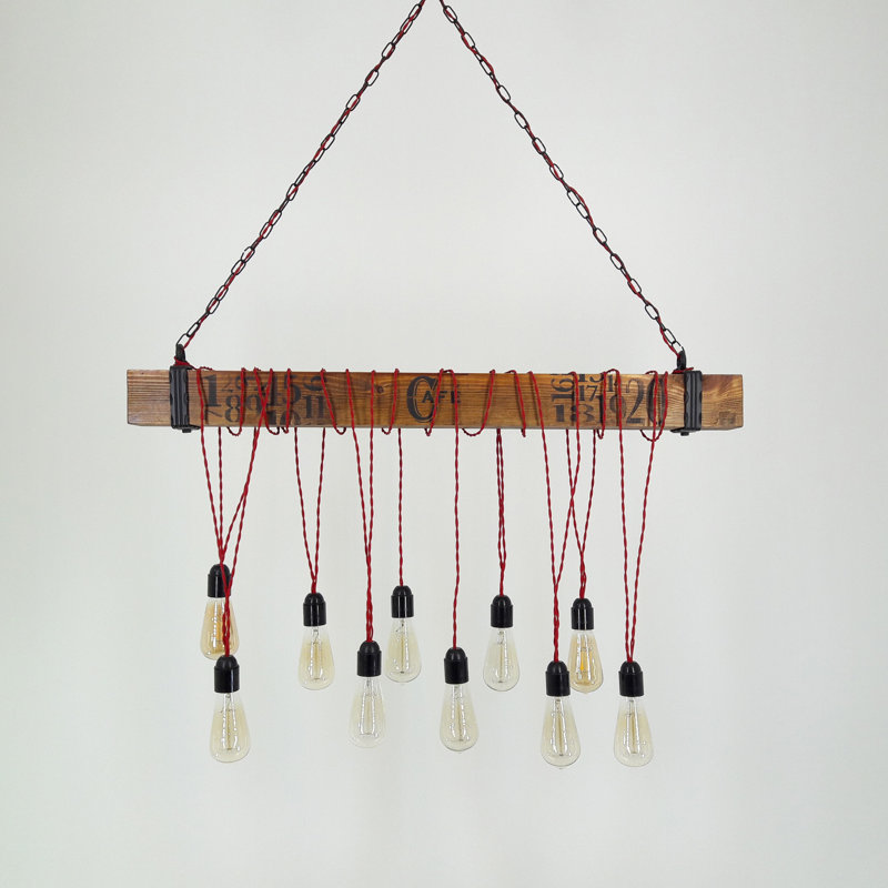 Lustre unique à 10 lumières Leyva