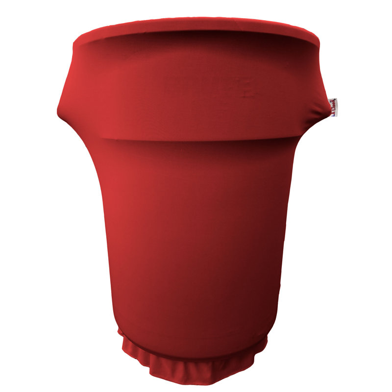 Housse pour poubelle Spandex, Rouge