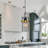 5.25"W Prendergast Black Painted Metal Mesh Drum Shade Pendant Light