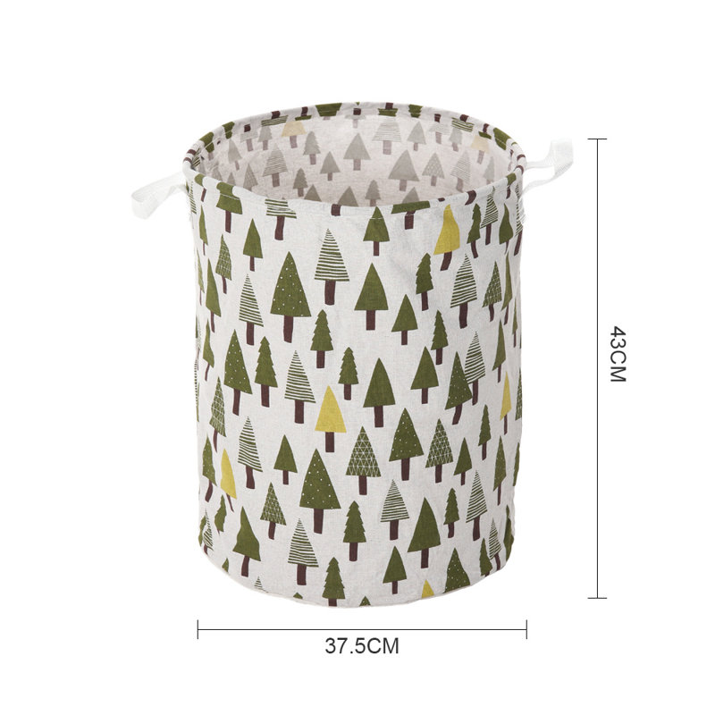 Ampezo Linen Laundry Basket