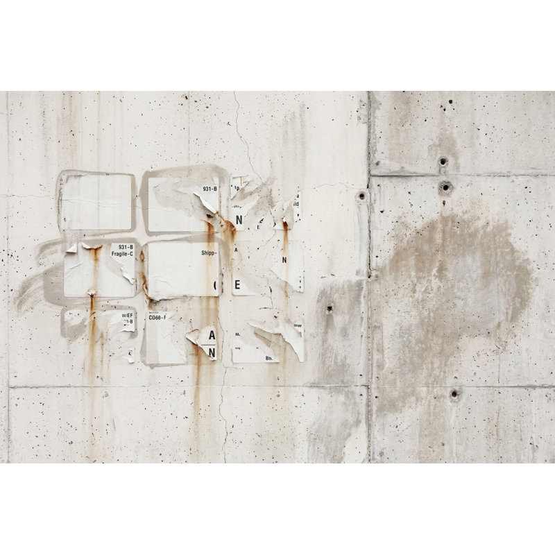 Papier peint mural en béton, Texturé non collé, 120 po x 96 po