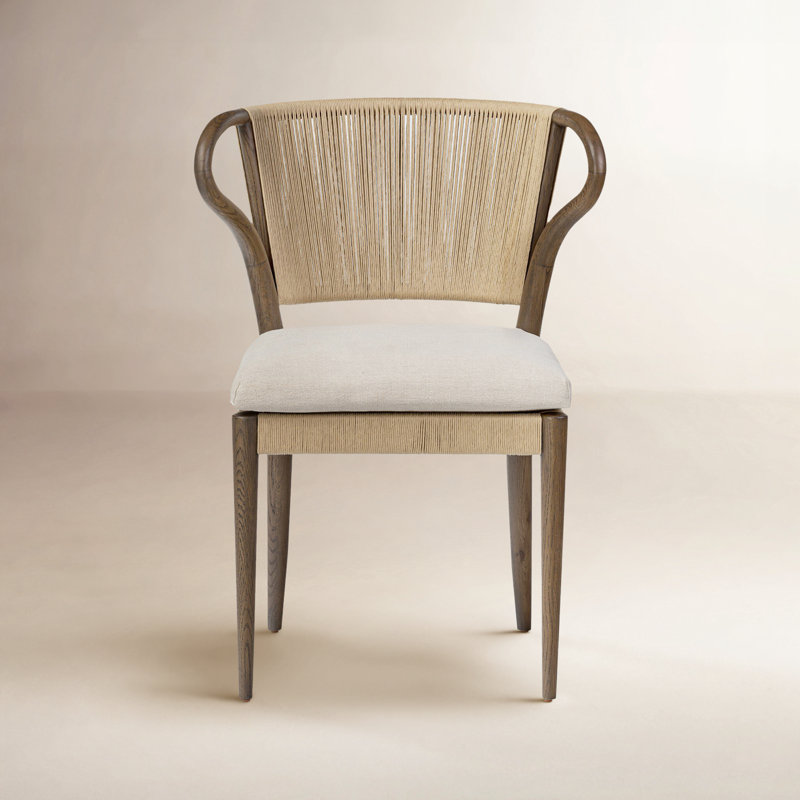 Amira Armless Dining Chair, Brown/Braodway Dune
