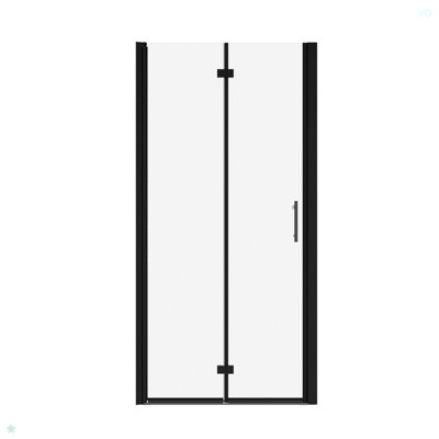 Porte de douche pivotante universelle à ajustement de 1 3/8 po, avec finition en verre trempé de 1/4 po 3472