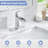 Chrome Waterfall Bathroom Faucet With Pop-Up Drain And Deck Plate - Single Handle Bathroom Faucet-126728665