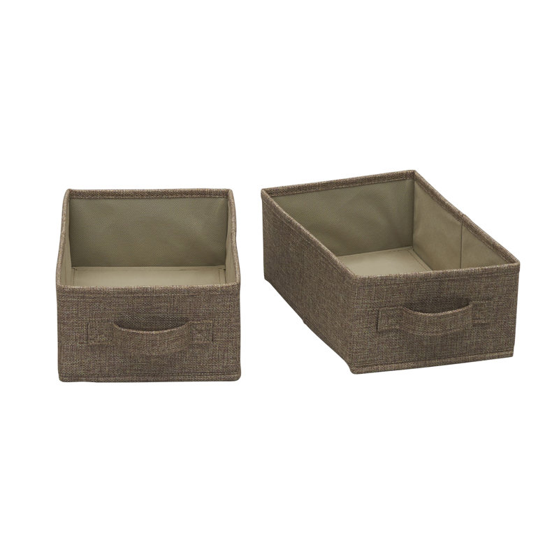 Latte Poly Linen Narrow Drawer Set, Latte