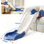 Glissade de canapé QABA extra longue, jouet de glissade intérieure pour canapé et lit, glissière de jeu facile à assembler pour les tout-petits, les bébés et les enfants, bleu