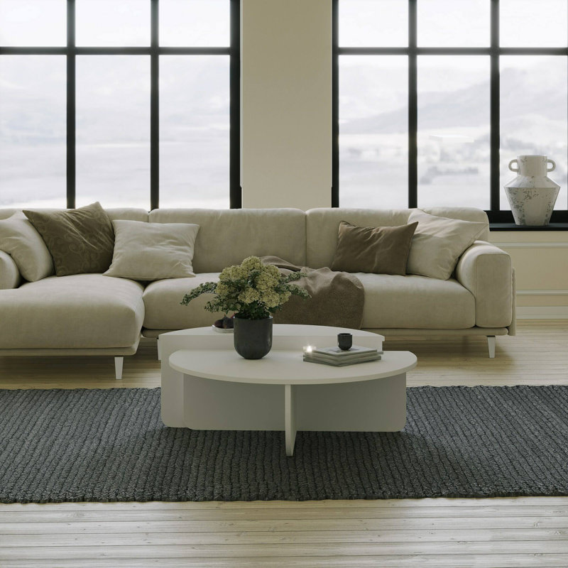 Cecele Coffee Table, White