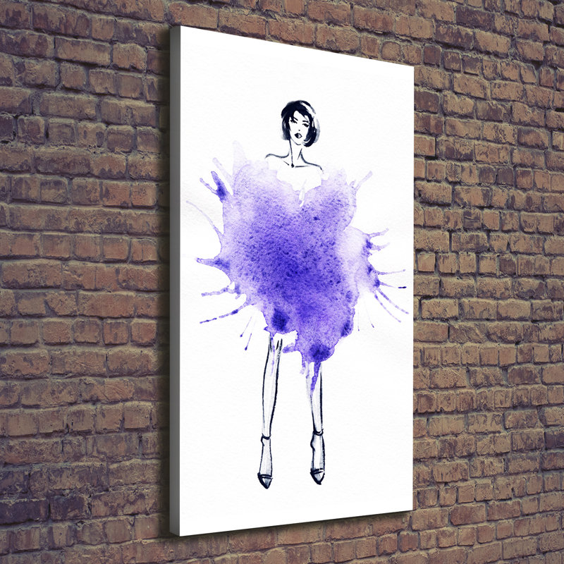 Fashion Illustration - Wrapped Canvas Print