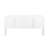 U_STYLE 62.2-Inch Wave-Pattern Console Table With 4 Doors And Adjustable Shelf-367710780