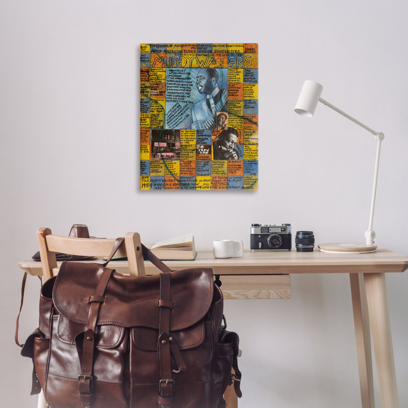 «Muddy Waters Collage» par Sabin, H 40 po x l 30 po