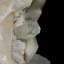 Stalactite de calcédoine avec cristal d'apophyllite