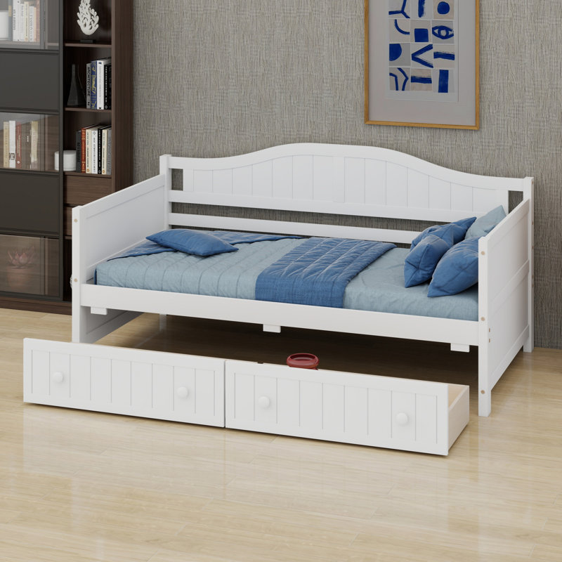 Structure de lit de jour moderne avec 2 tiroirs