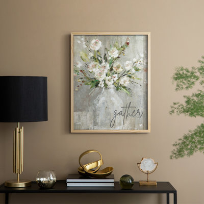 Gather Framed Print - Solid Wood
