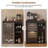 Mini Fridge Cabinet with Adjustable Shelf, Bar Cabinet with Drawer and Thickened Top for Kitchen, Living Room-1256932367