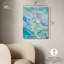 «Jupiter Inks», art mural moderne bleu abstrait par Everly Quinn-1509234445-1509234440
