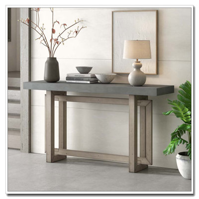 59.1'' Painted Entryway Table Console Table