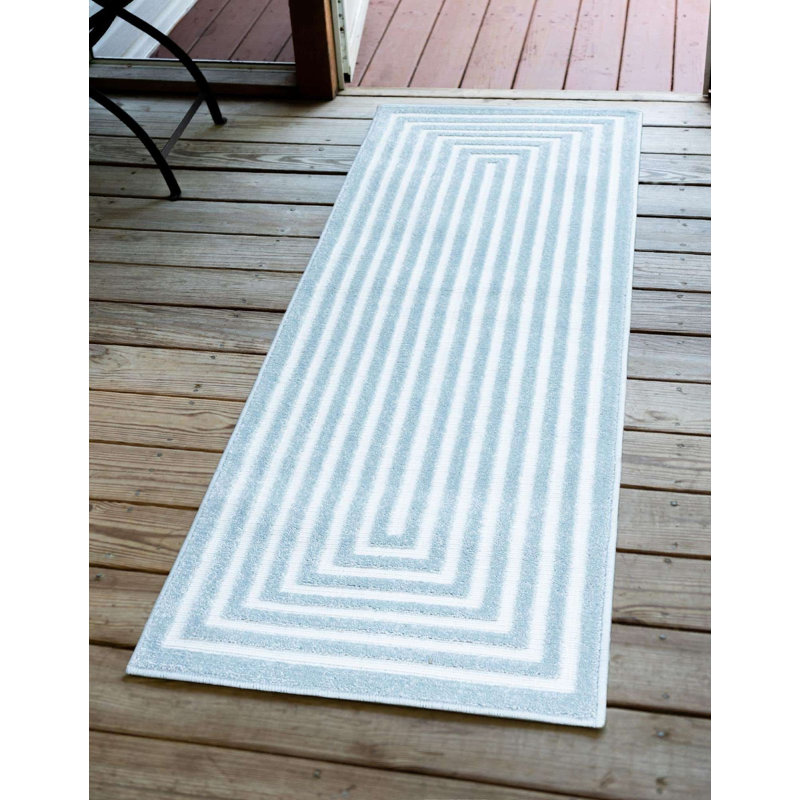 Tapis d'extérieur couleur calme Claudia, Tapis de couloir 2 pi x 6 pi