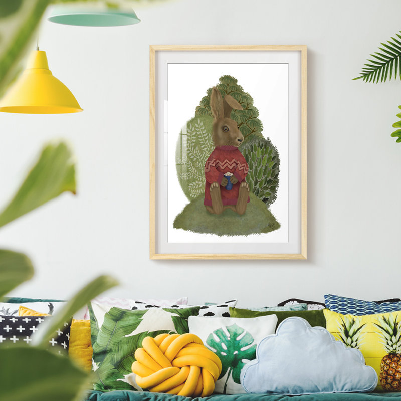 Toile tendue Golden Foliage II, Naturel, H 25,5 po x l 17,5 po