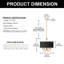 Luminaire suspendu tambour 5 lumières-1334908210