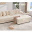 Canapé modulaire en L 110,75 po, canapé modulaire en velours côtelé, avec repose-pieds mobile, porte-gobelets, 8 coussins décoratifs, poche latérale, déplier dans un lit, beige-1709417259