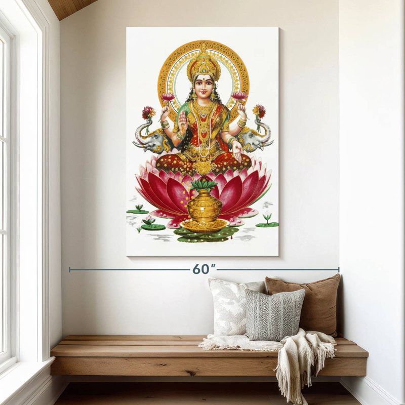Adella Goddess Lakshmi, 51" H x 34" W