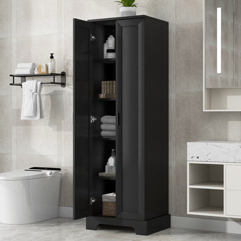 Armoire de salle de bain classique Kestrel avec tablettes réglables et sécurité anti-basculement