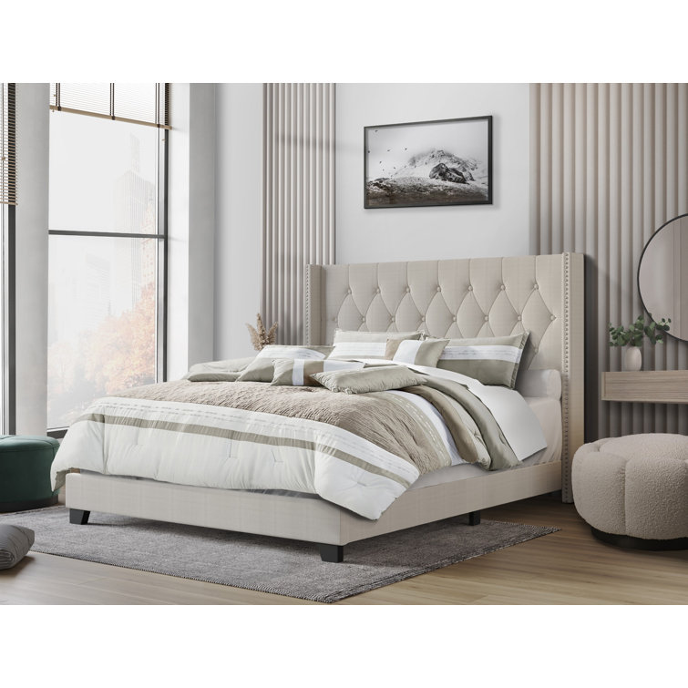 Amberlee Upholstered Bed ( incomplete 1 only box) 