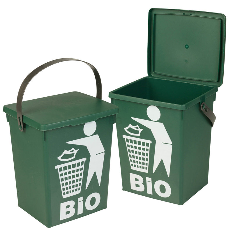 Plastic Manual Lift Kitchen Trash Can - 5L