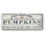 «Pumpkin Patch I», art textuel sur toile