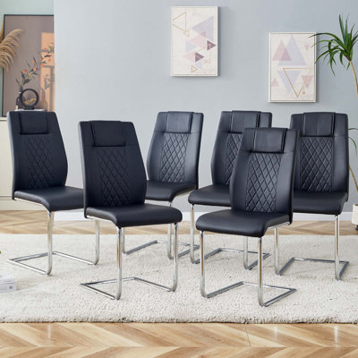Chaises de salle à manger en similicuir
