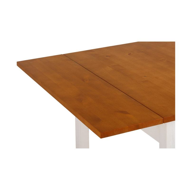 Picar Solid Wood Dining Table, White Honey