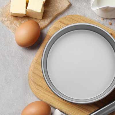 Set of 2 Round Cake Pans, 7" x 4" Aluminum Cake Pans Baking Tins