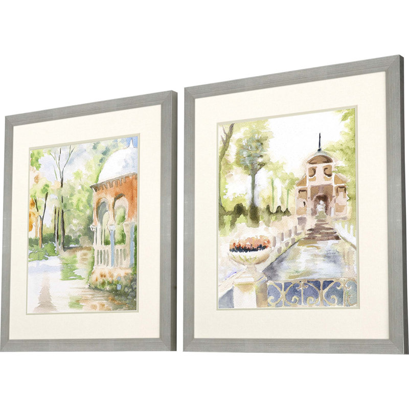 Peaceful Gardens S/2 by Jardine - 2 Piece Single Picture Frame Print