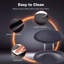 Swivel Upholstered Bar Stool with Steel Frame