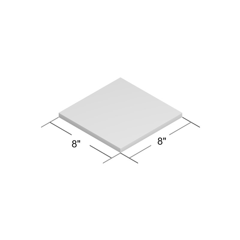 Amlo 8" x 8" Cement Patterned Wall & Floor Tile, White/Gray