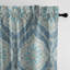 Indali 100% Cotton Damask Room Darkening Rod Pocket Curtain Panels-1185686520-1195333240