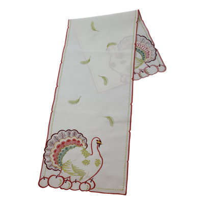 Chemin de table brodé american turquie Pullum