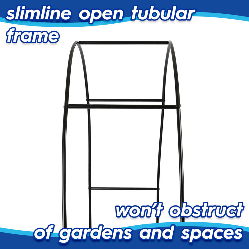 Harbour Housewares 2x Metal Garden Arbour Arches - 2.4m x 1.4m