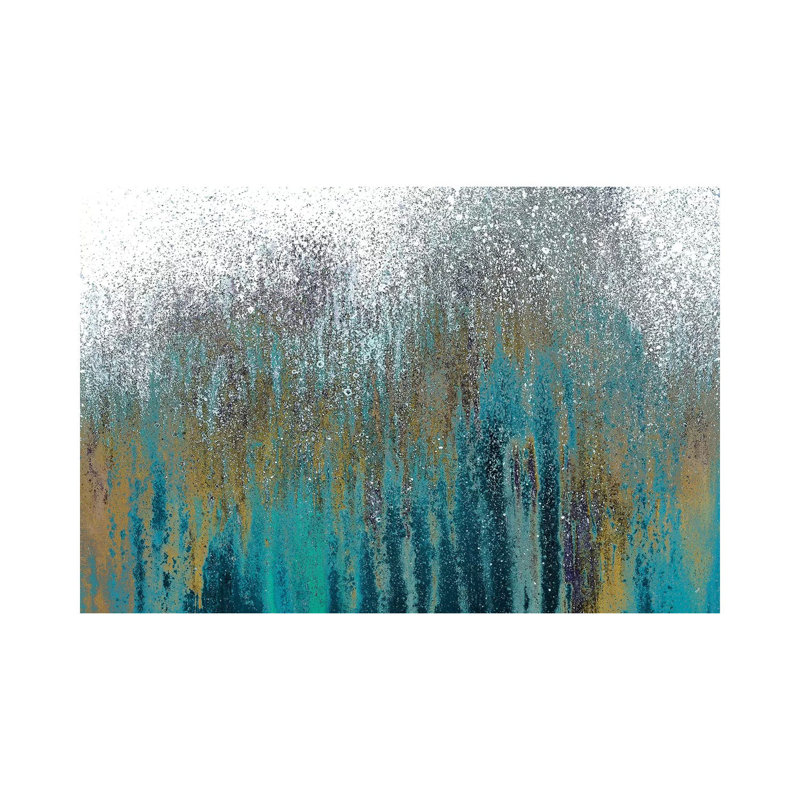 Teal Woods by Roberto Gonzalez - Wrapped Canvas Painting, 152.5 cm H x 101.5 cm W