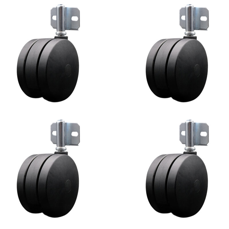 Ensemble de 4 supports de roulettes 4 pouces
