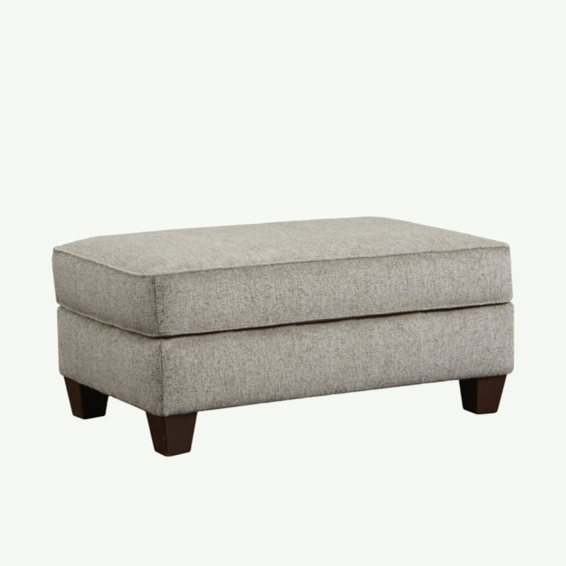 Repose-pieds de cocktail en tissu Mialou, Gray Polyester