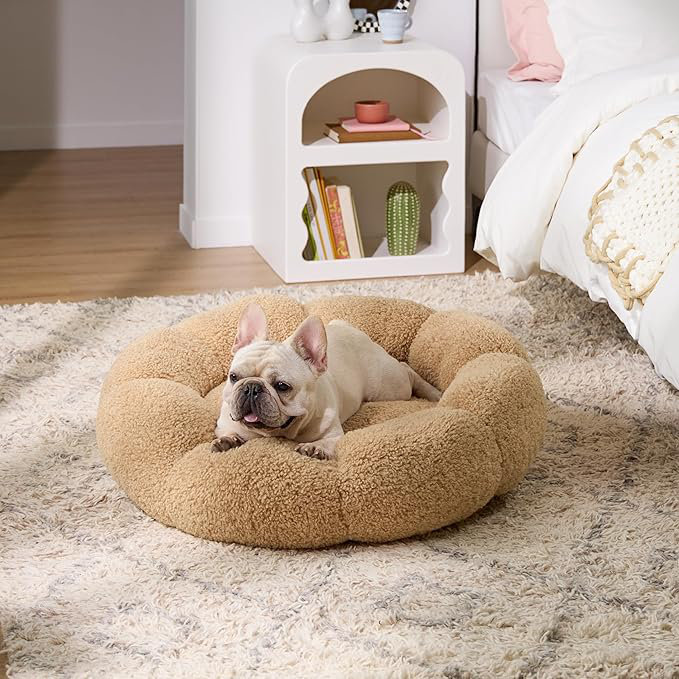 Tucker Murphy Pet Flower Donut Round Fluffy Cat Bed Wayfair