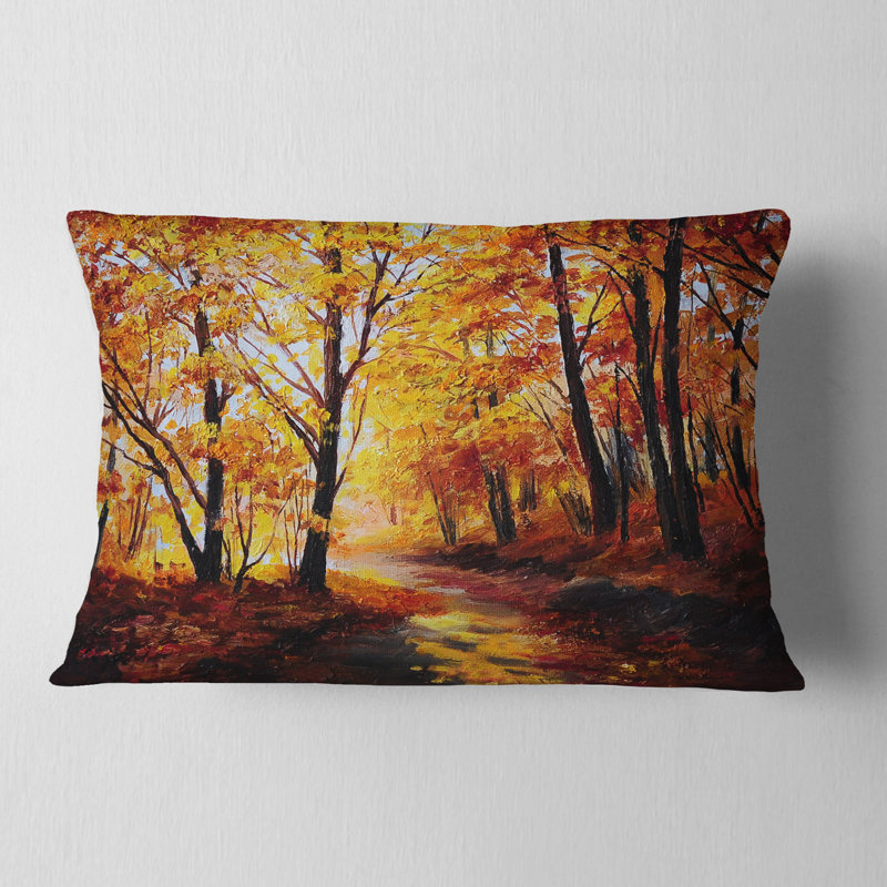 Coussin Landscape Forest, Rectangulaire, 12 po x 20 po