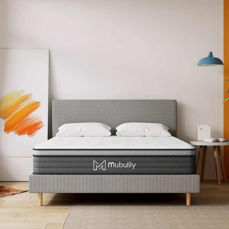 8/10/12 Inch Medium Hybrid Mattress Mattress, Mattress In A Box, Oeko-Tex Certified, Full / Double, 12"