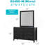 Commode 6 tiroirs avec boutons ronds