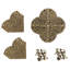 Paquet de 3 coins quadrilobe Dritz Home-80862150