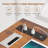 71" Computer Desk Executive Desk With Rolling File Cabinet-614570596