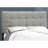 Silvia Full Size Upholstered Bed in Gray Linen Look, 45.45'' H X 57.82'' W X 79.95'' L