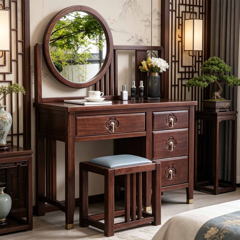 Nouvelle coiffeuse d'intérieur rétro de style chinois